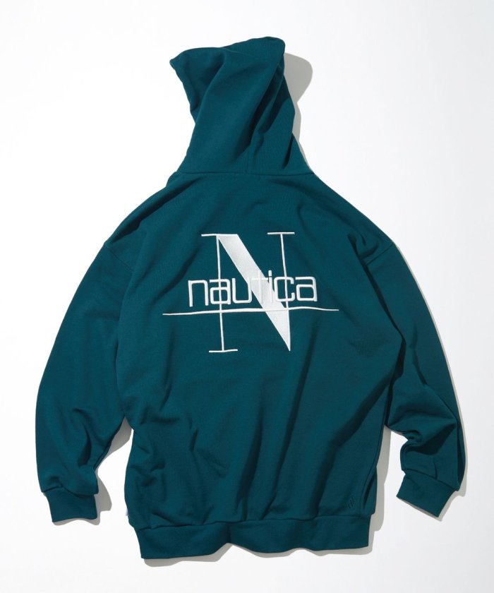 NAUTICA JAPAN Back Embroidery Logo Sweat Hoodie