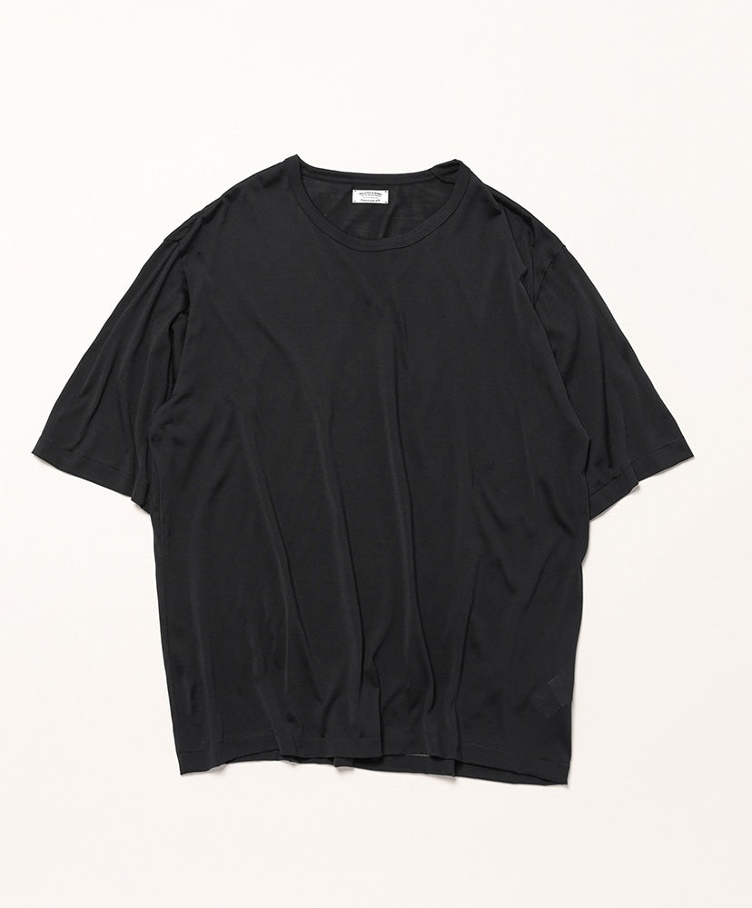 MAATEE＆SONS 2/240 SILK PIQUE HENRY TEE MAATEE&SONS 240/2 SILK PIQUE HENRY TEE L/S | Mu