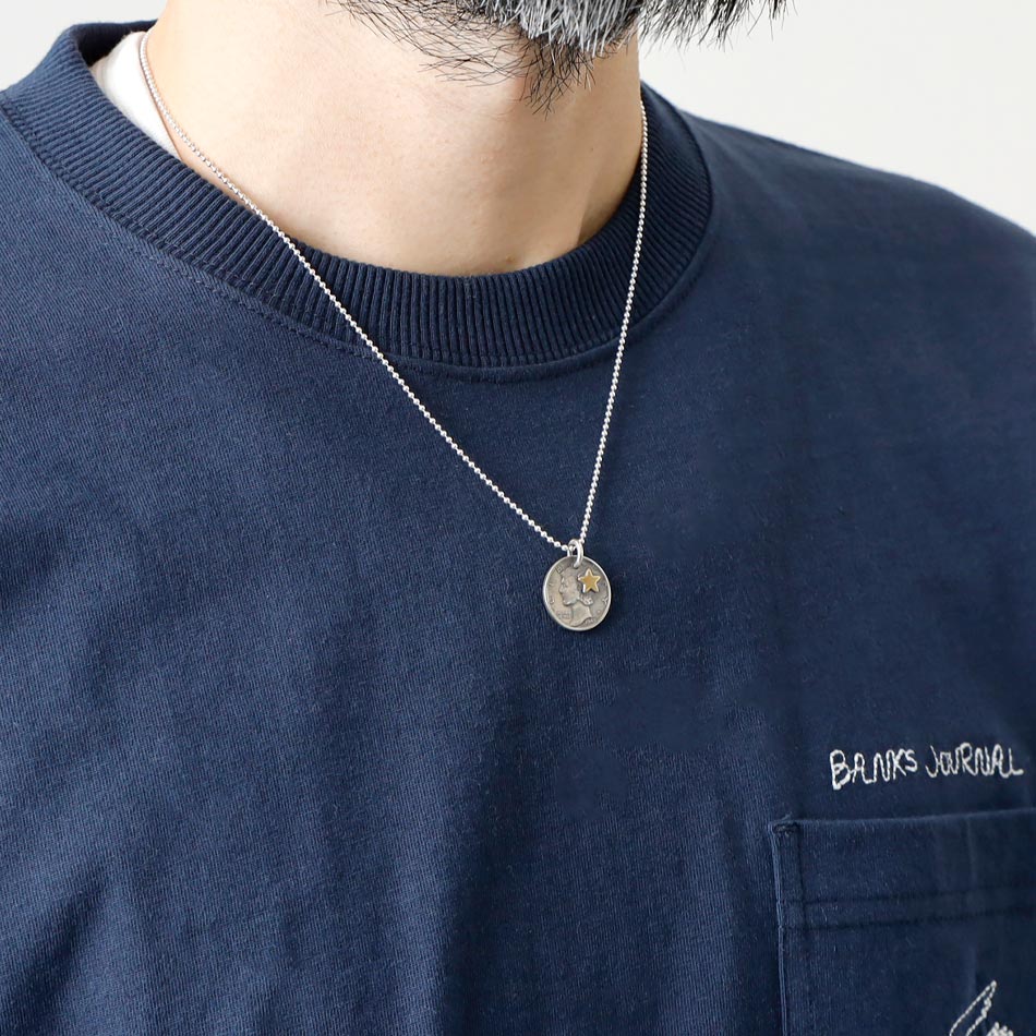 Button Works Mercury Dime Coin Necklace - FC