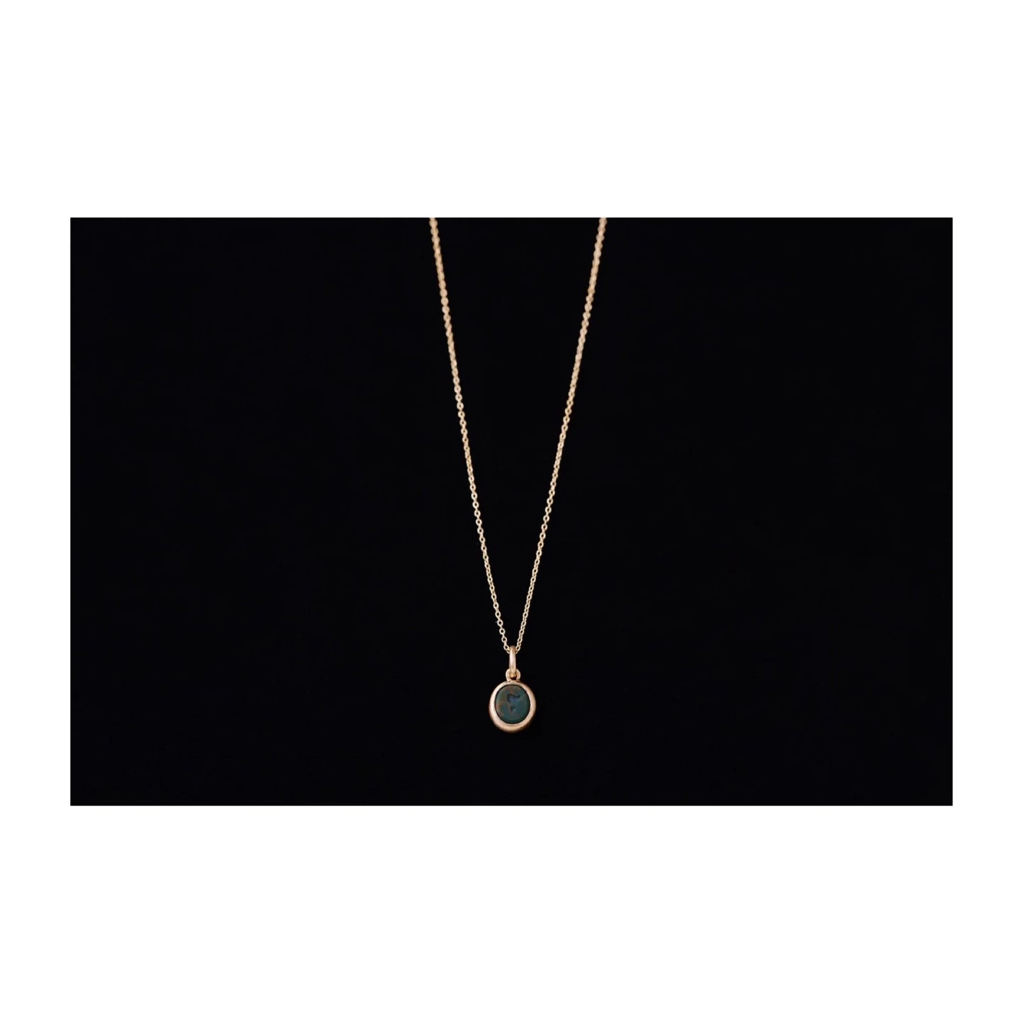 Porter Classic INTAGLIO GOLD NECKLACE BLOOD STONE