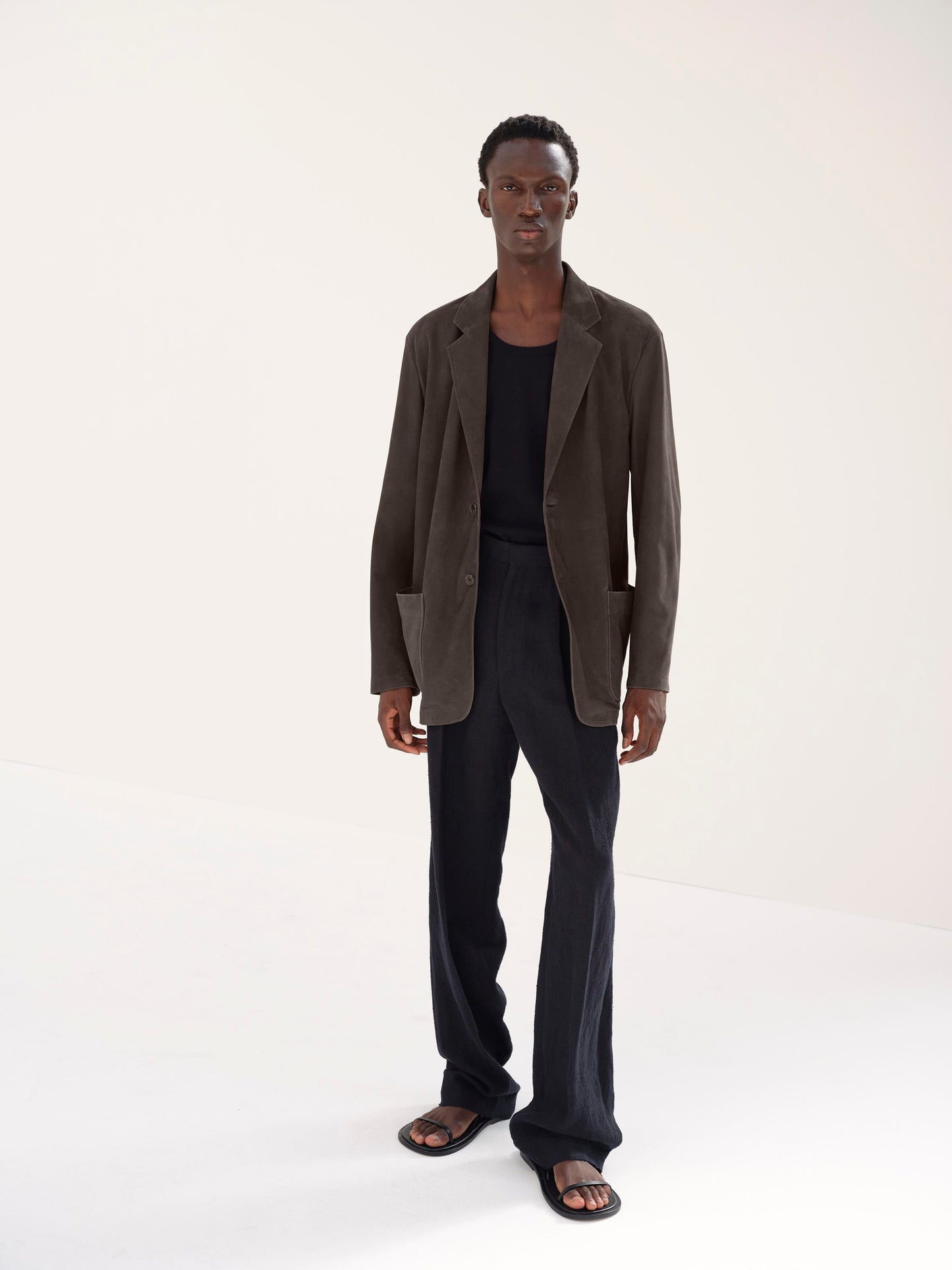 AURALEE CALF NUBUCK JACKET