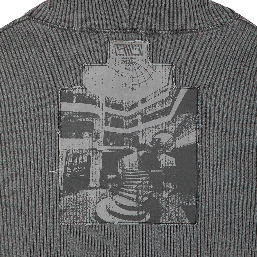 Cav Empt C.E OVERDYE WIDE RIB CUT ZIP HOODY