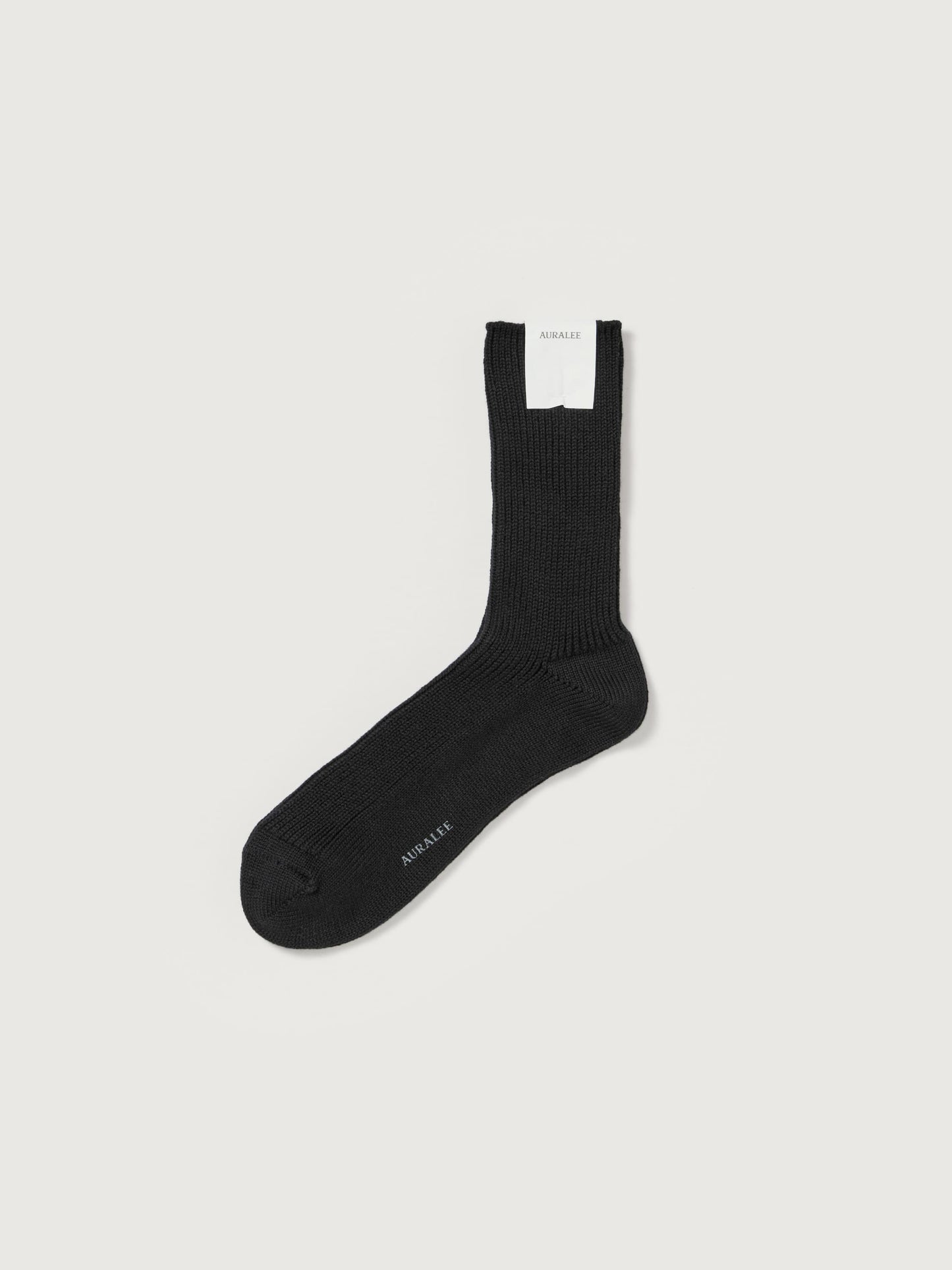 AURALEE COTTON CASHMERE LOW GAUGE SOCKS