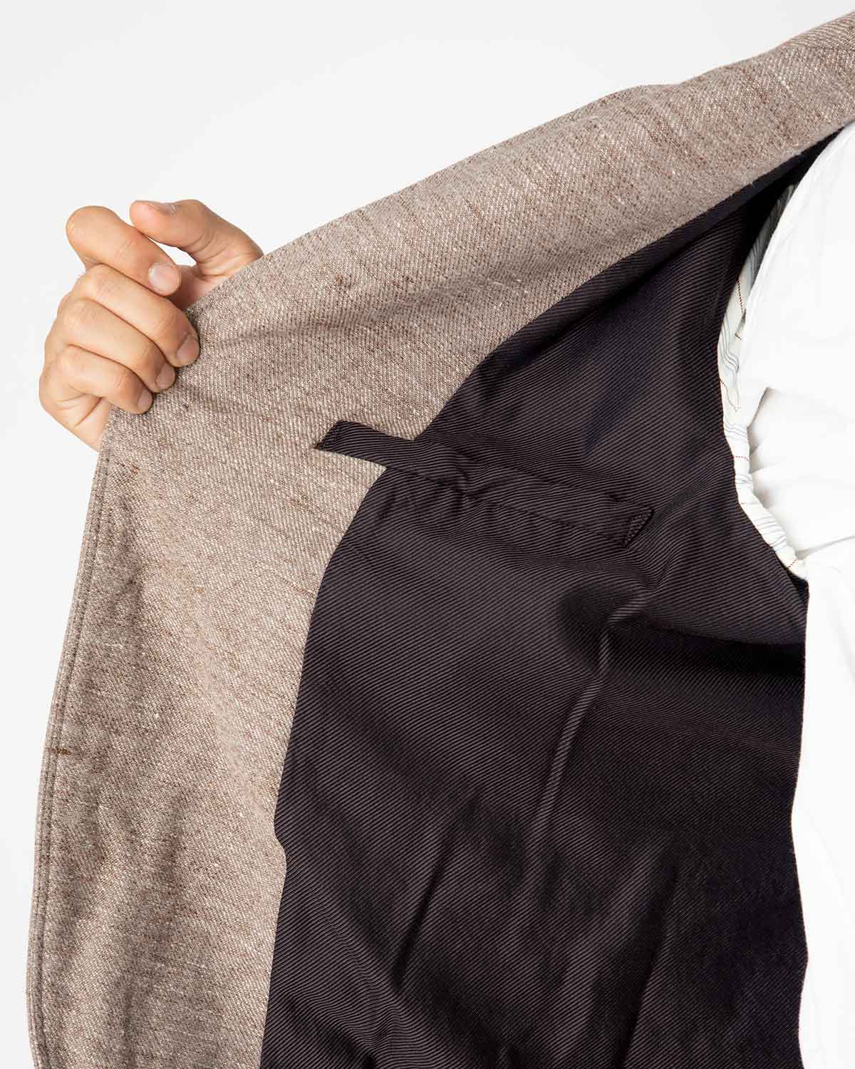 A.PRESSE Dead Stock Linen Tailored Jacket