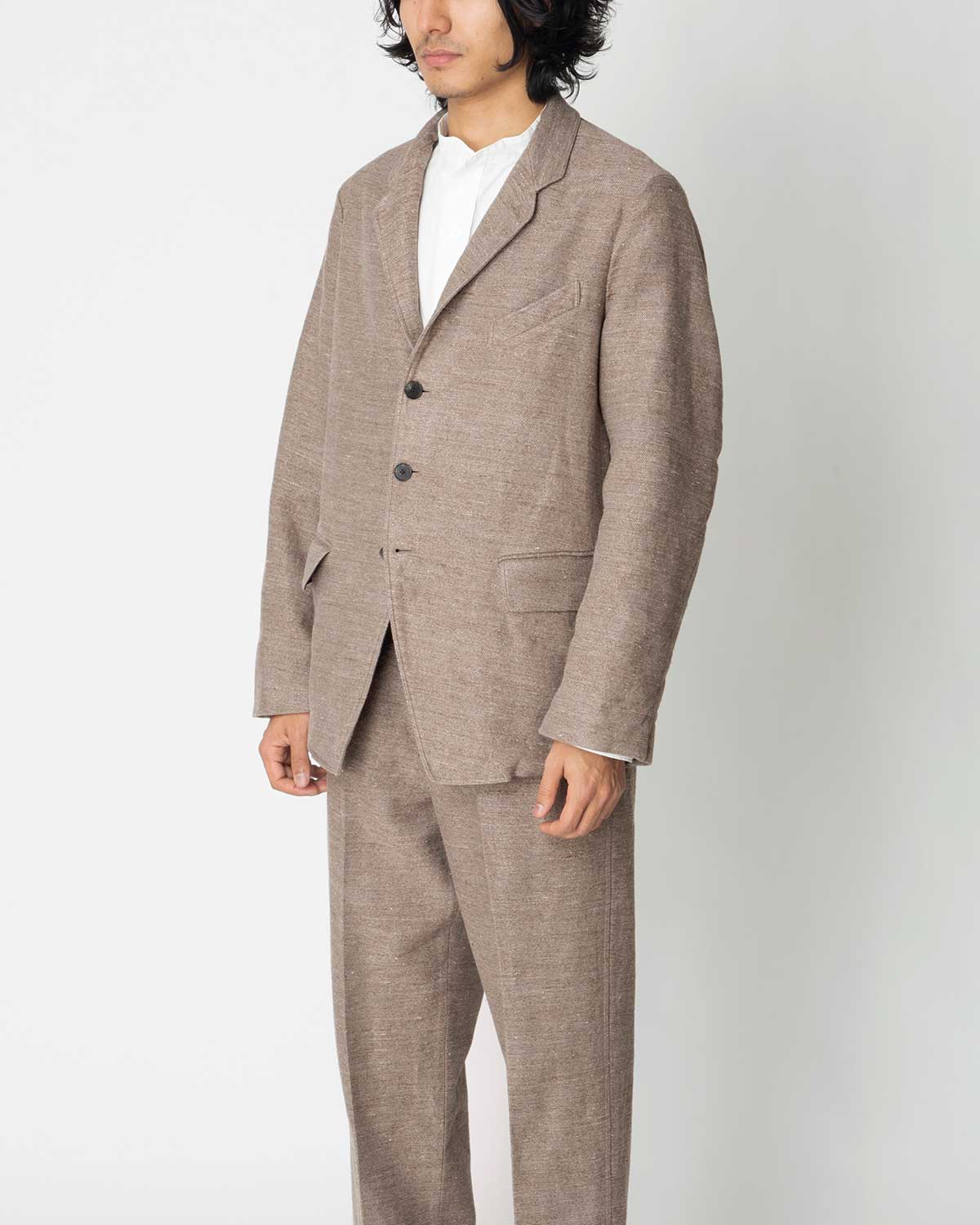 A.PRESSE Dead Stock Linen Tailored Jacket