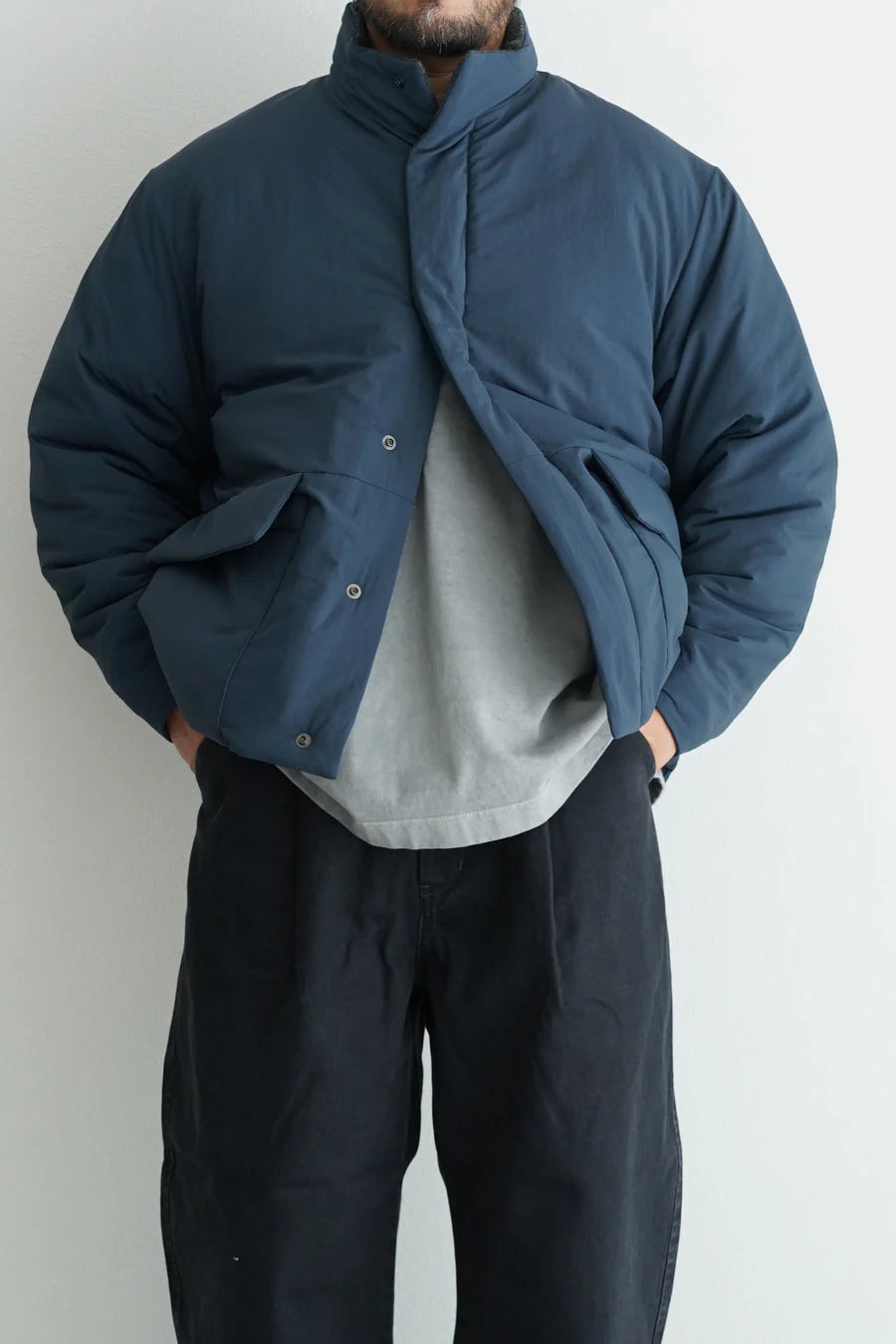 STILL BY HAND Round Puffy Blouson