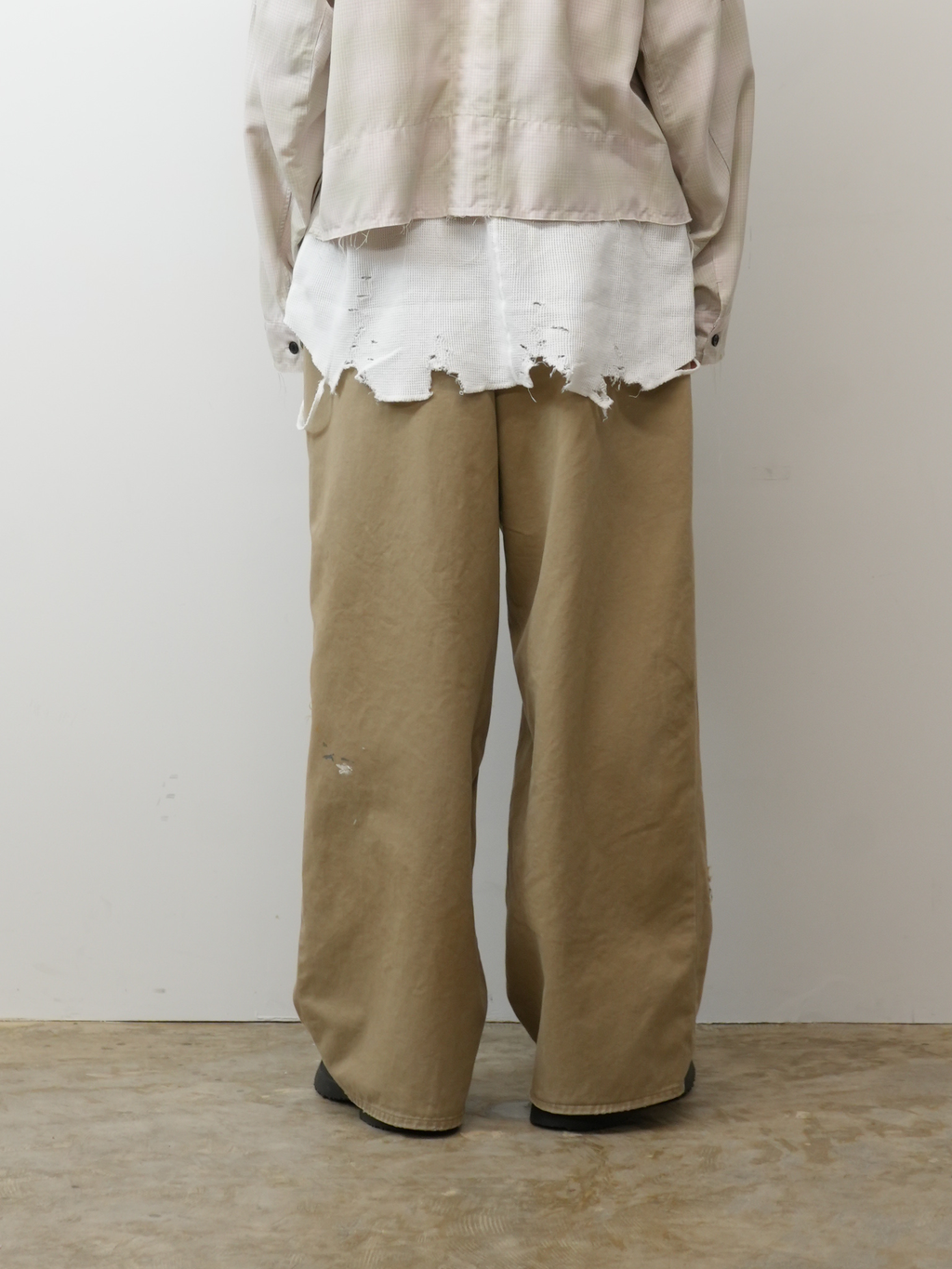 ANCELLM REMAKE WIDE CHINO TROUSERS