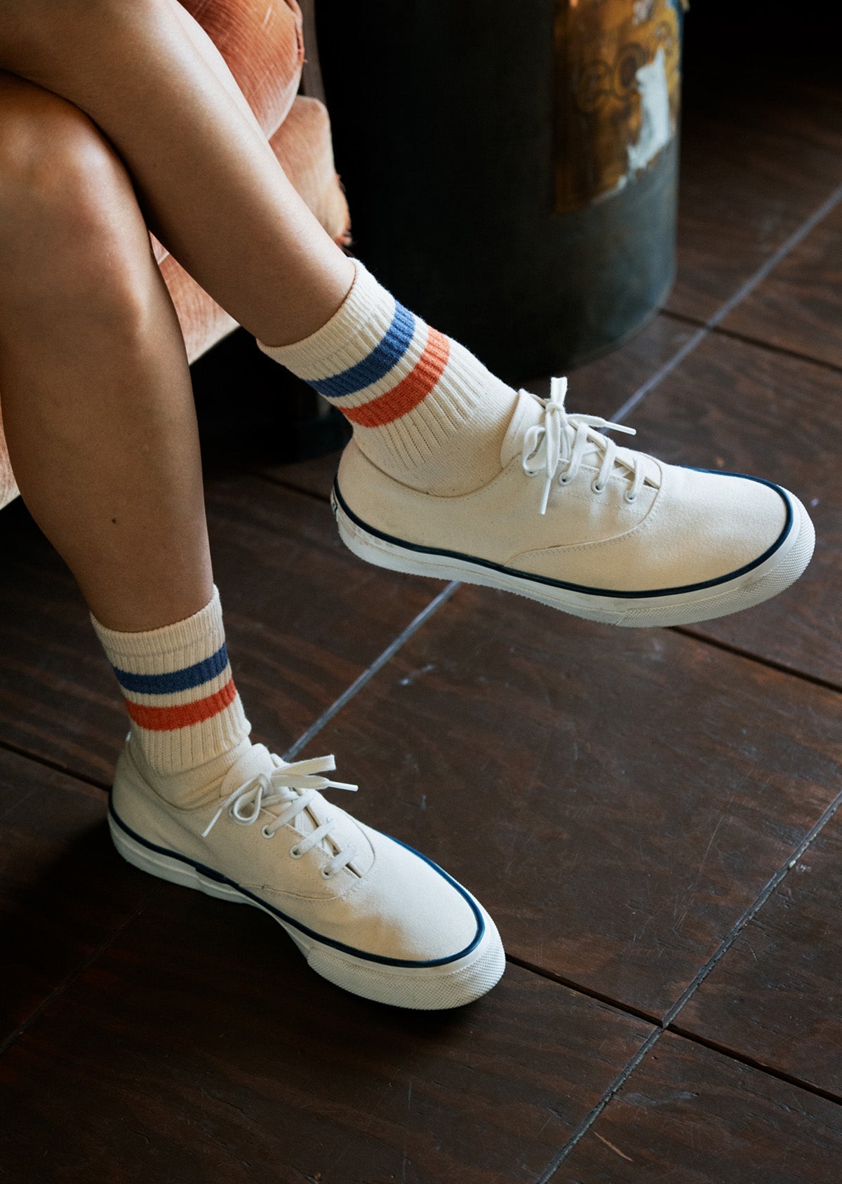 RoToTo RETRO ATHLETIC ANKLE SOCKS