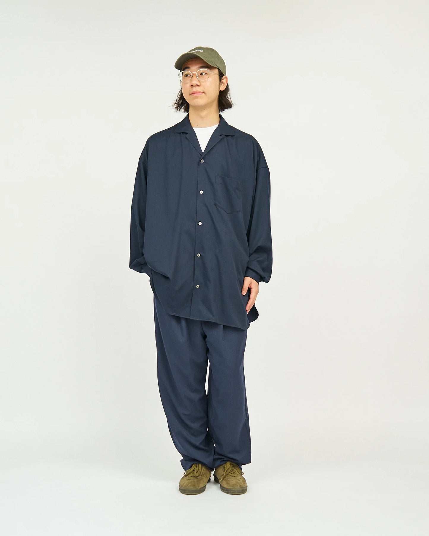 FreshService COOLFIBER OPEN COLLAR L/S SHIRT