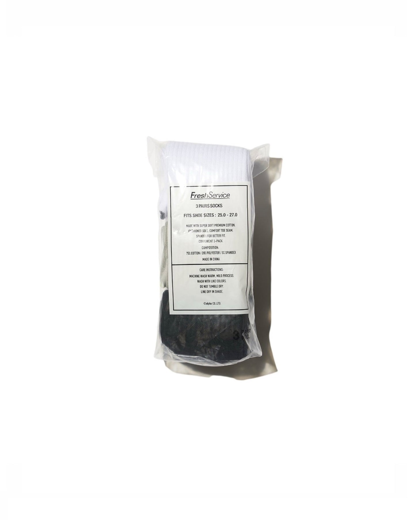 FreshService SIGNATURE 3-PACK SOCKS
