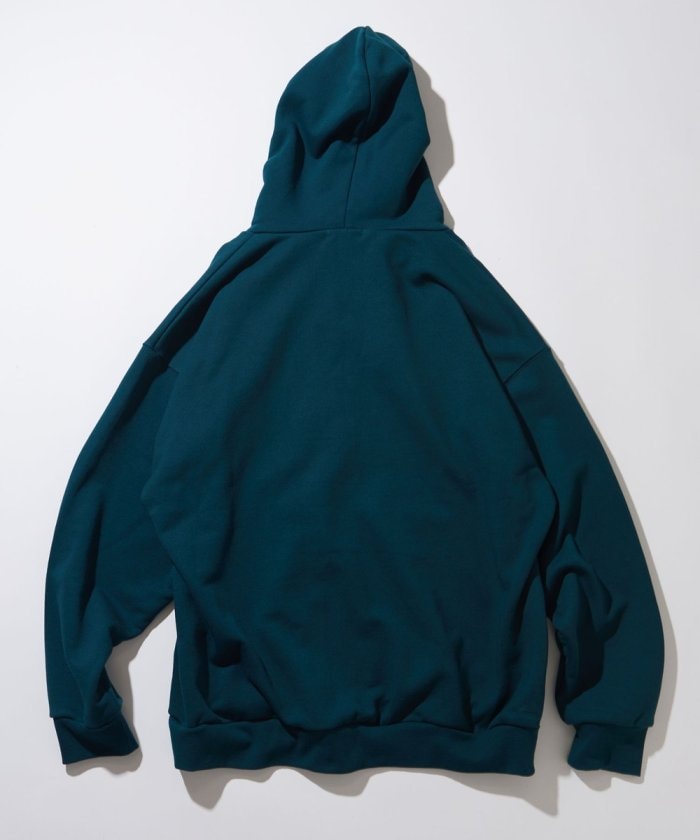 NAUTICA JAPAN Felt Patch Arch Logo Full Zip Sweat Hoodie