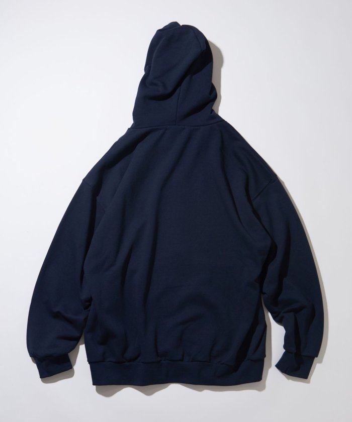 NAUTICA JAPAN Felt Patch Arch Logo Full Zip Sweat Hoodie