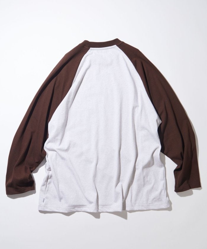 NAUTICA JAPAN Felt Patch Arch Logo Raglan Tee