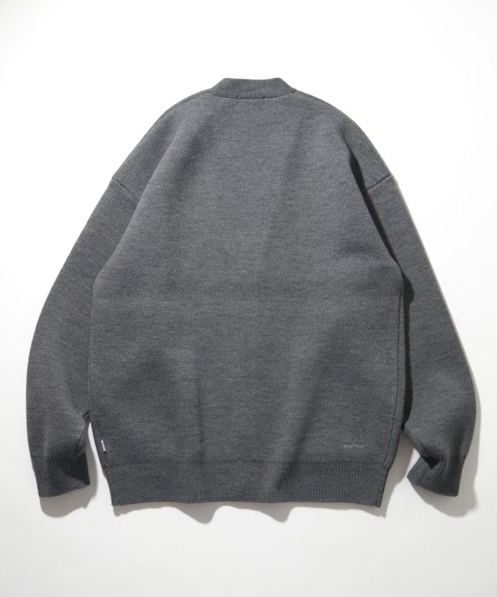 NAUTICA JAPAN Felt Patch Arch Logo V-neck Cardigan