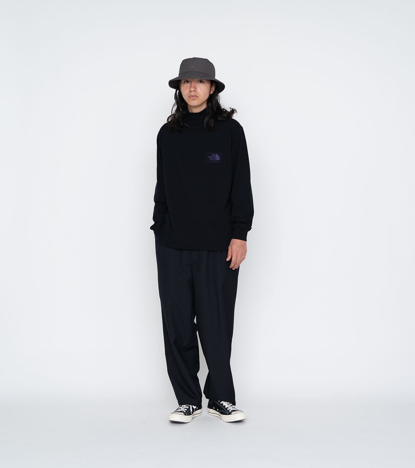 THE NORTH FACE PURPLE LABEL Field Mockneck Long Sleeve Tee