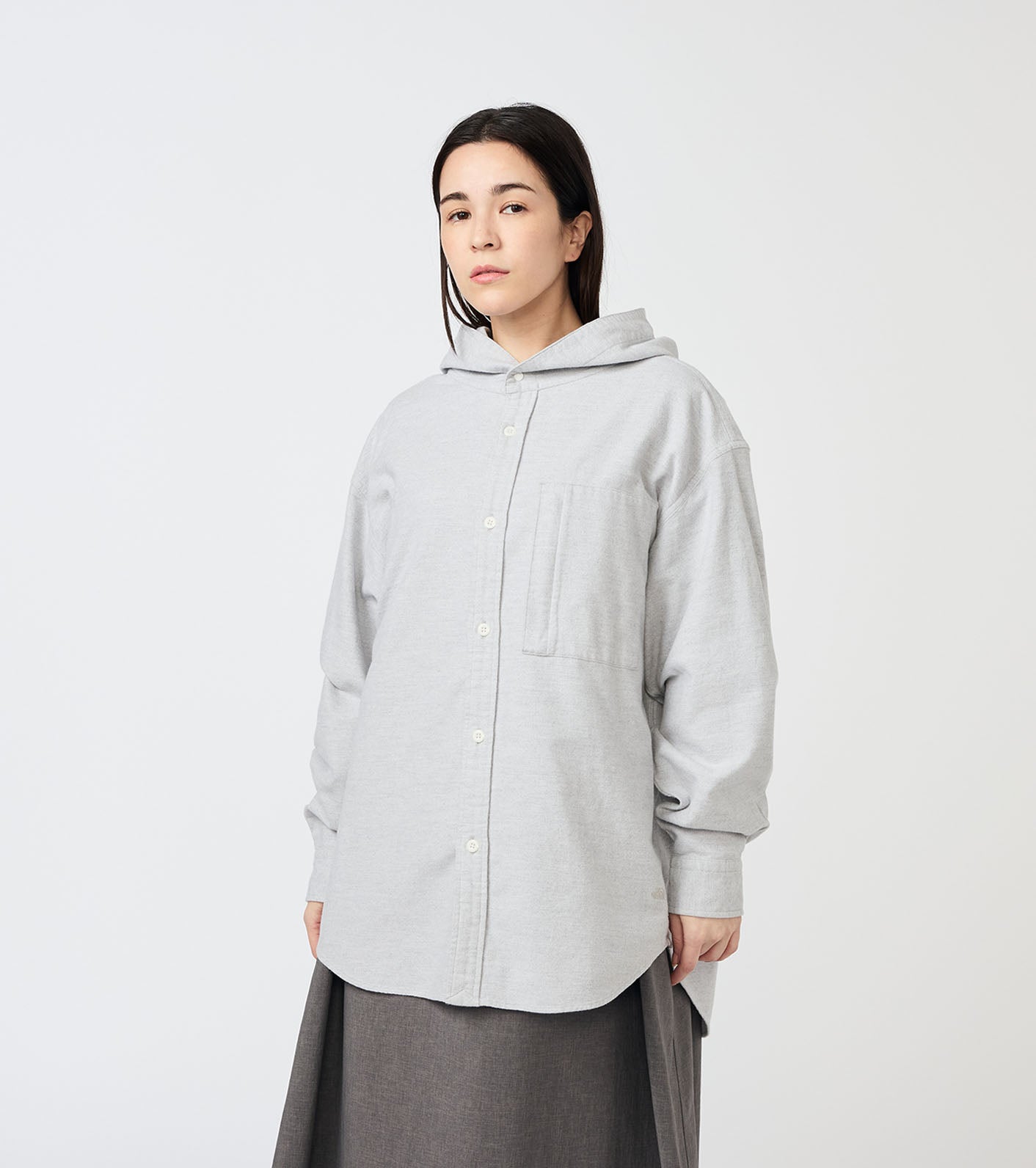 THE NORTH FACE PURPLE LABEL Flannel Mountain Hooded Shirt