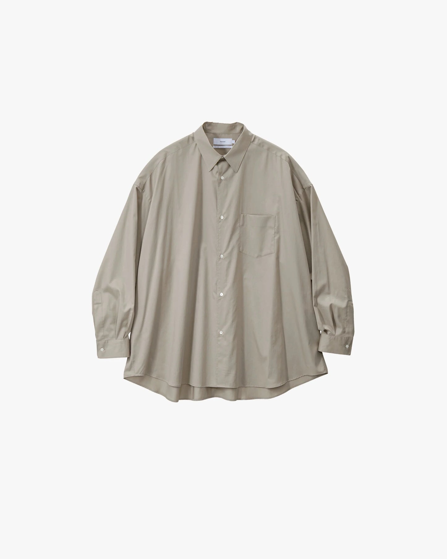 Graphpaper Silicon Poplin Oversized Regular Collar Shirt