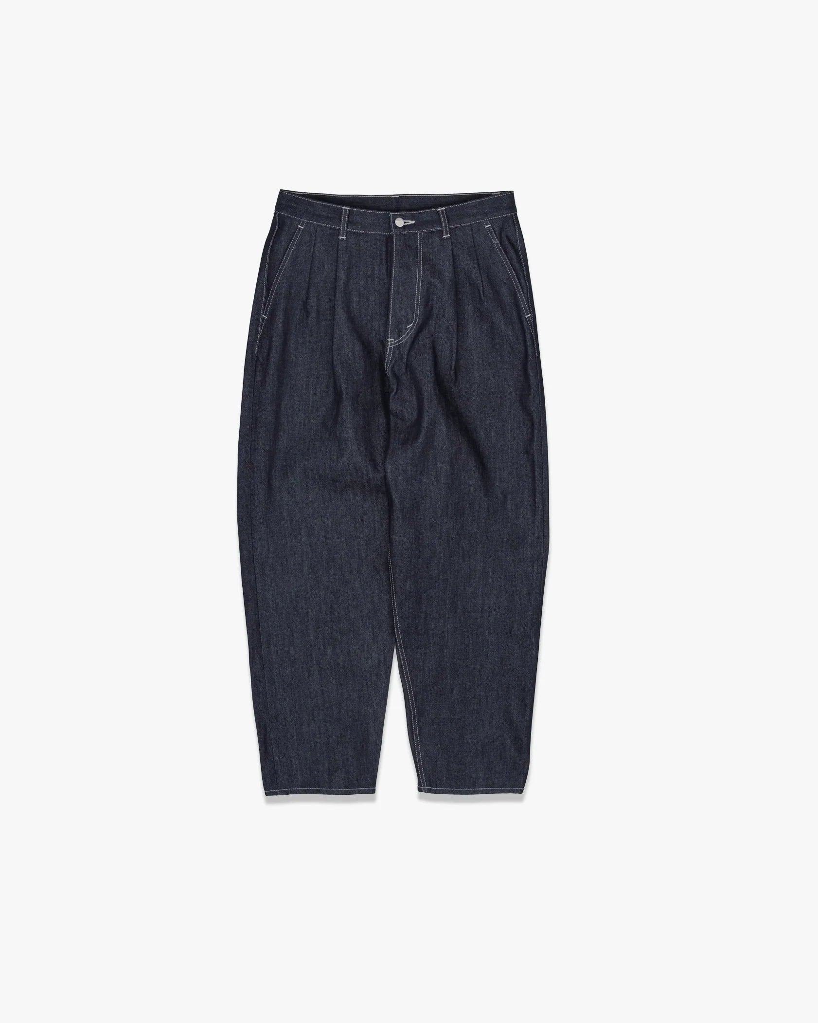 パンツ Selvage Denim Two Tuck Tapered Pants 1 Graphpaper Selvage Denim Two Tuck Tapered Pants - RIGID