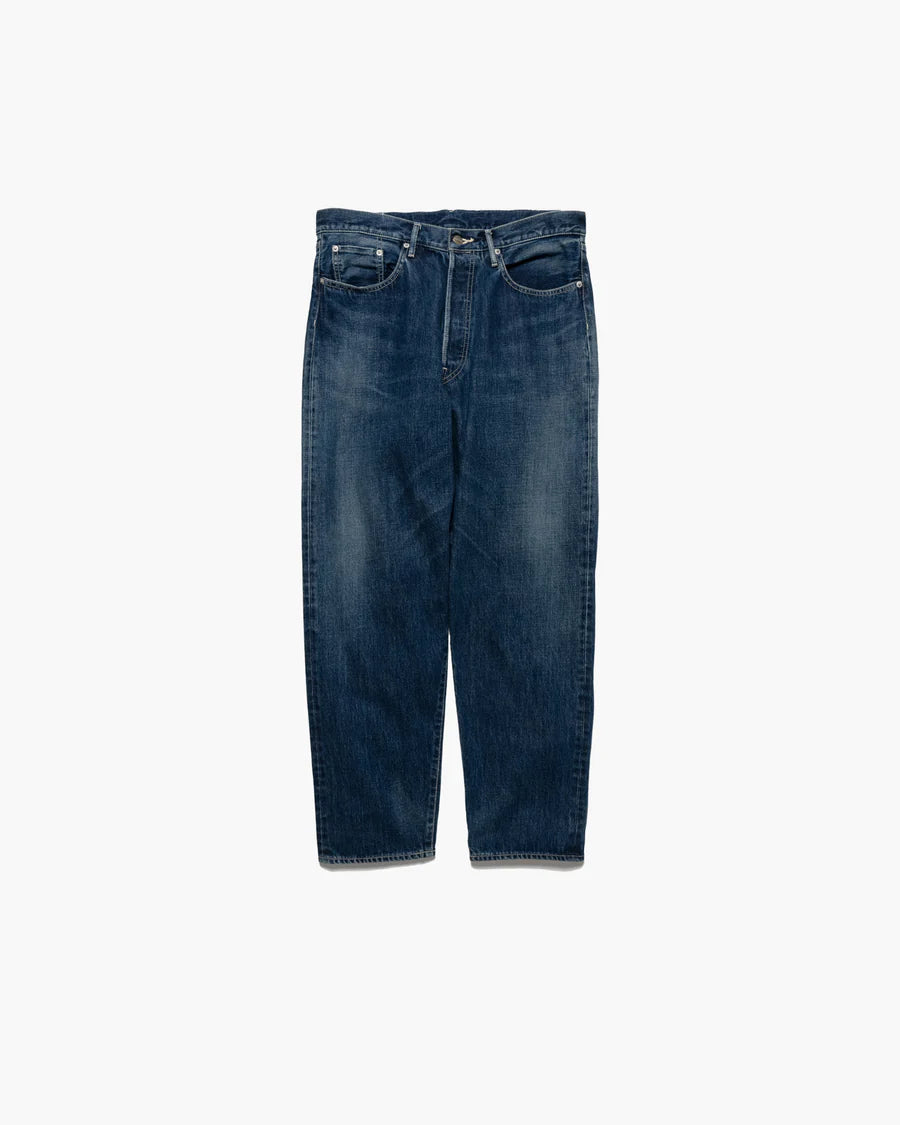 Graphpaper Selvage Denim Five Pocket Tapered Pants - DARK FADE