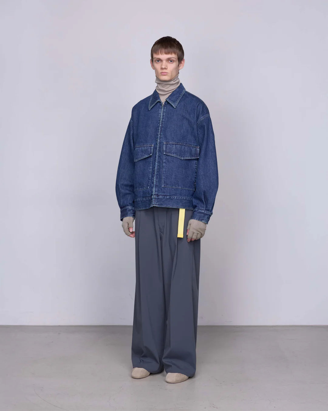 Graphpaper Selvage Denim Zip Jacket - DARK FADE
