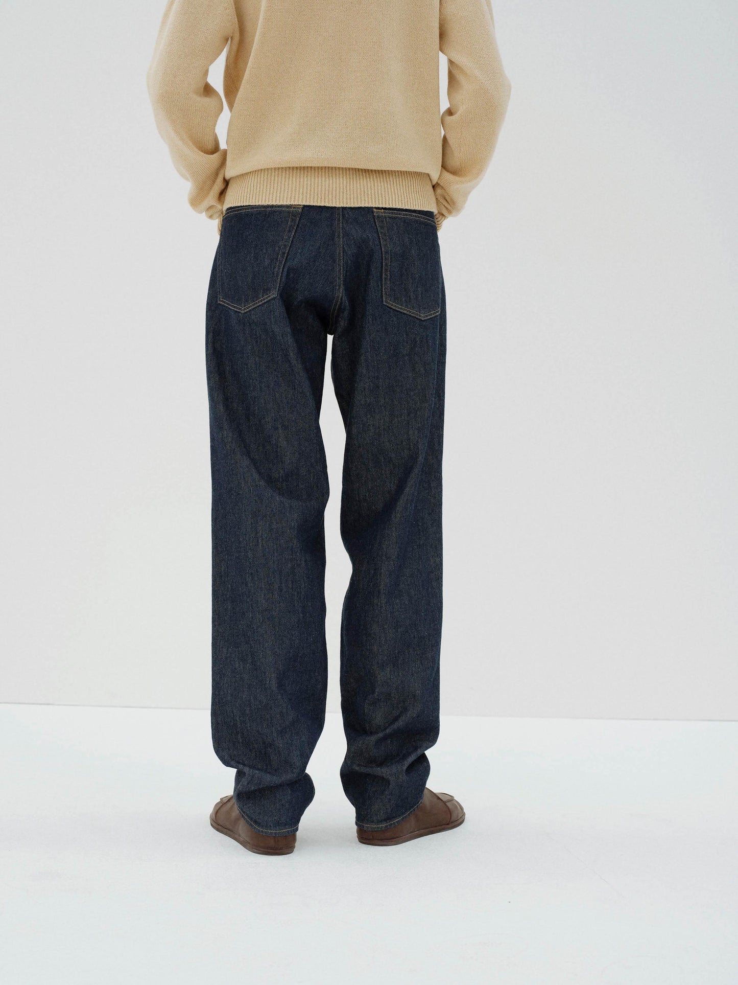 AURALEE HARD TWIST DENIM WIDE PANTS