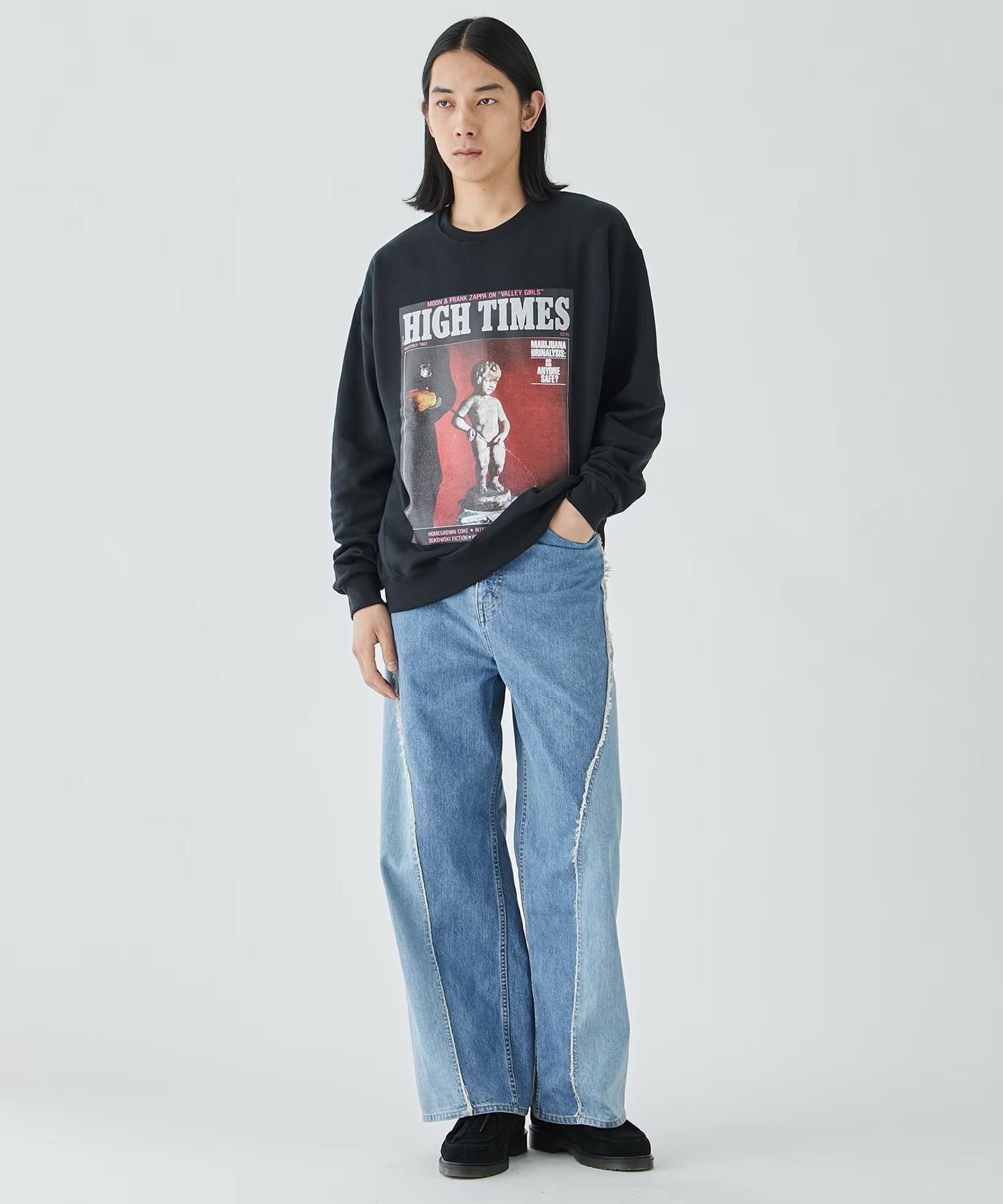 WACKO MARIA HIGHTIMES CREW NECK SWEAT SHIRT TYPE-1