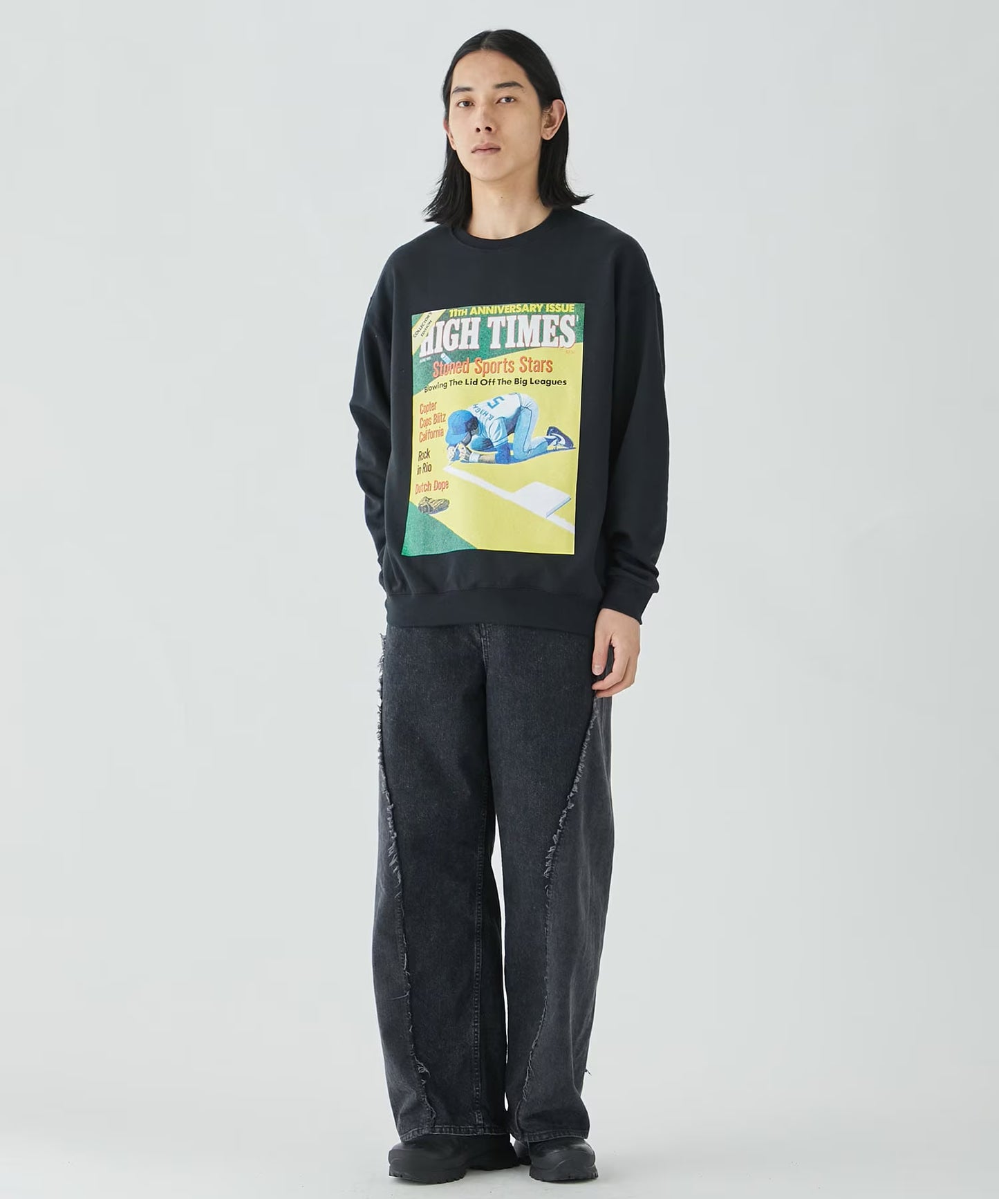 WACKO MARIA HIGHTIMES CREW NECK SWEAT SHIRT TYPE-2