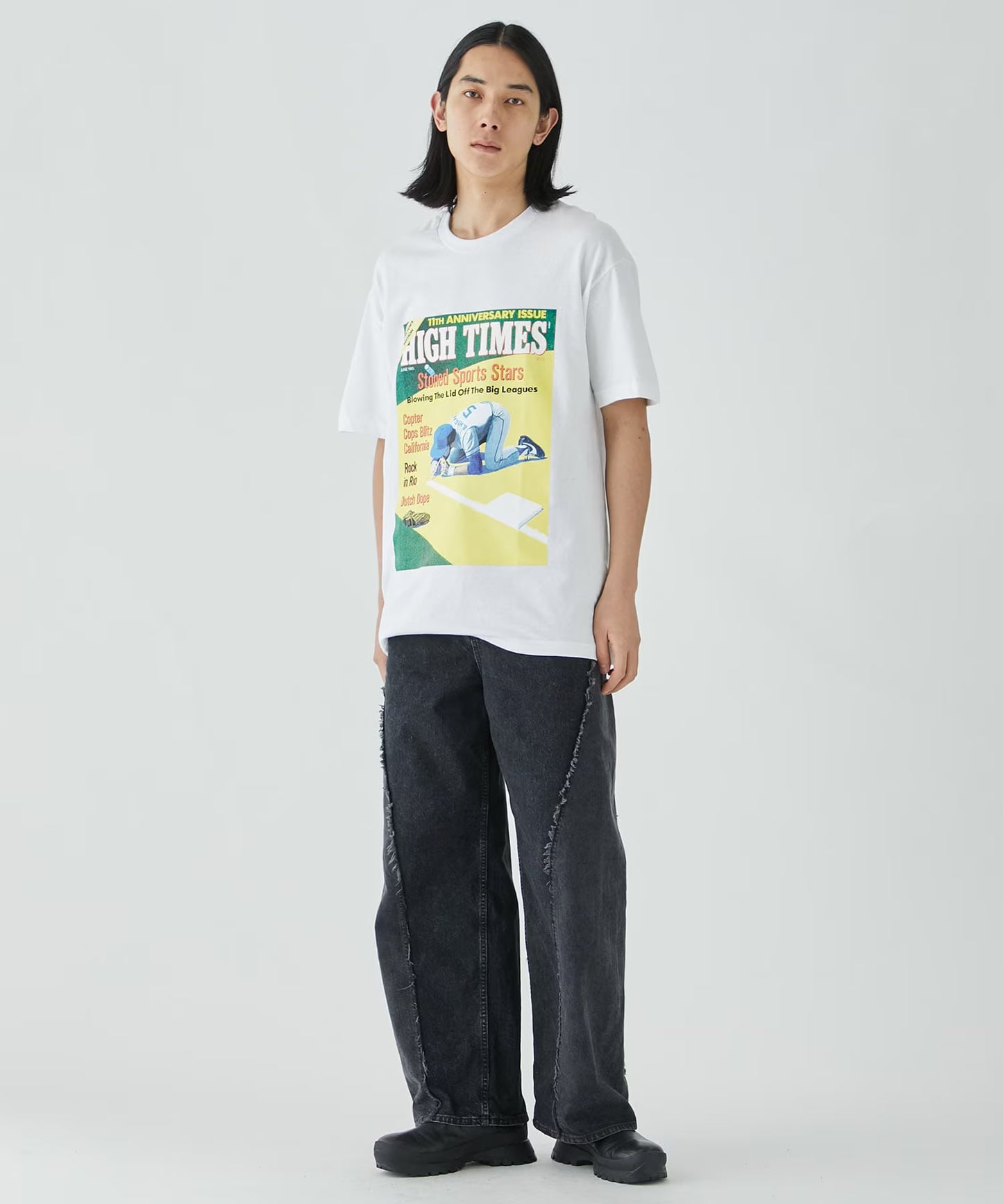 WACKO MARIA HIGHTIMES CREW NECK T-SHIRT TYPE-4