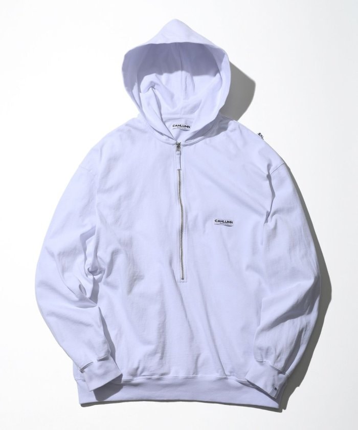 CAHLUMN Heavy Weight Jersey 3/4-Zip Hoodie