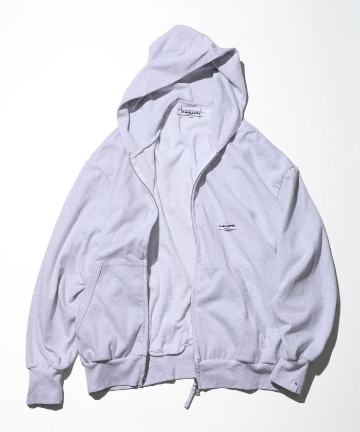 CAHLUMN Heavy Weight Jersey Thermal Lined Zip Hoodie