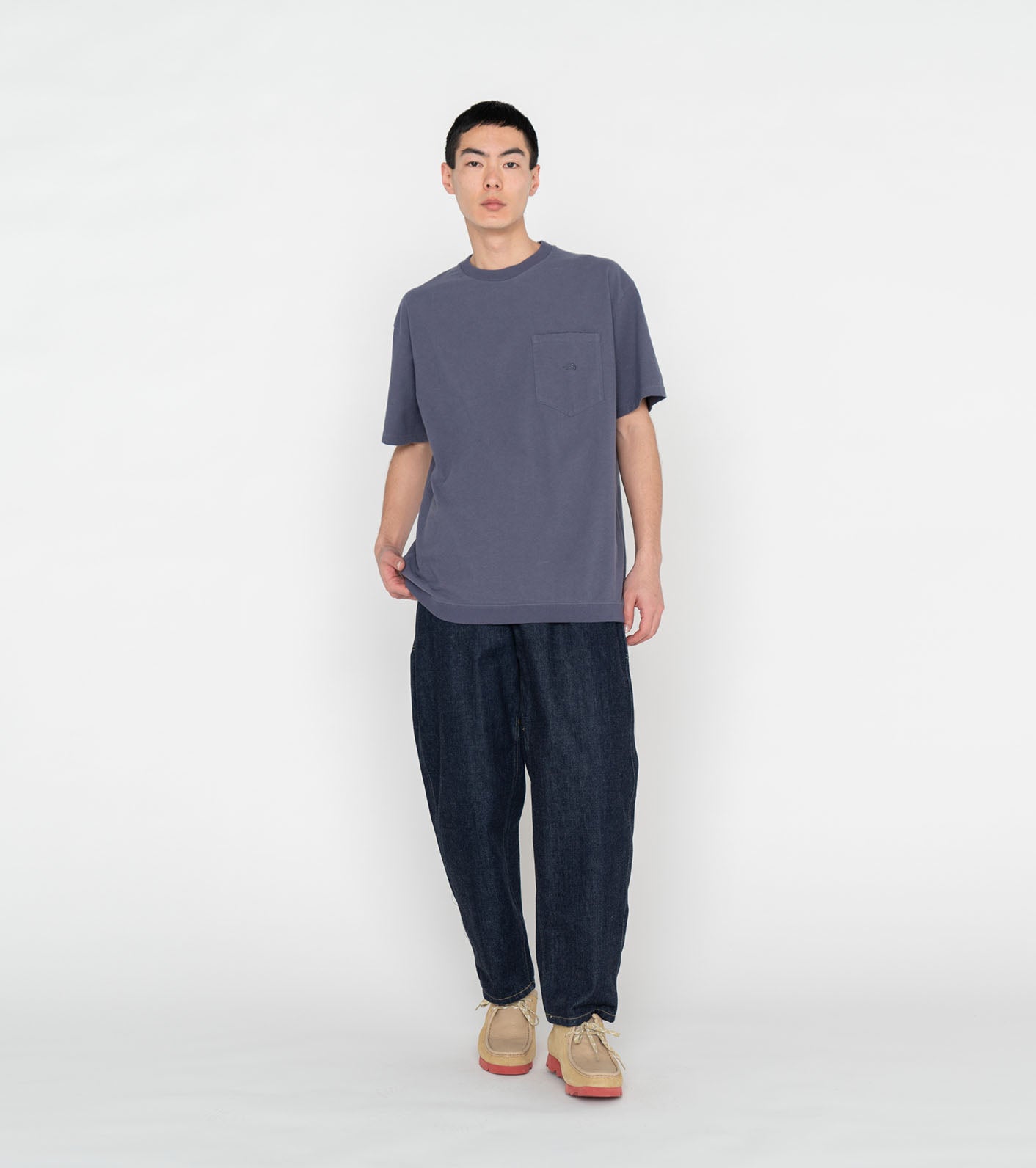 THE NORTH FACE PURPLE LABEL High Bulky HS Pocket Tee