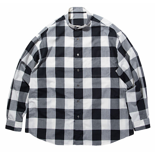 Porter Classic BLOCK CHECK STAND COLLAR SHIRT – unexpected store