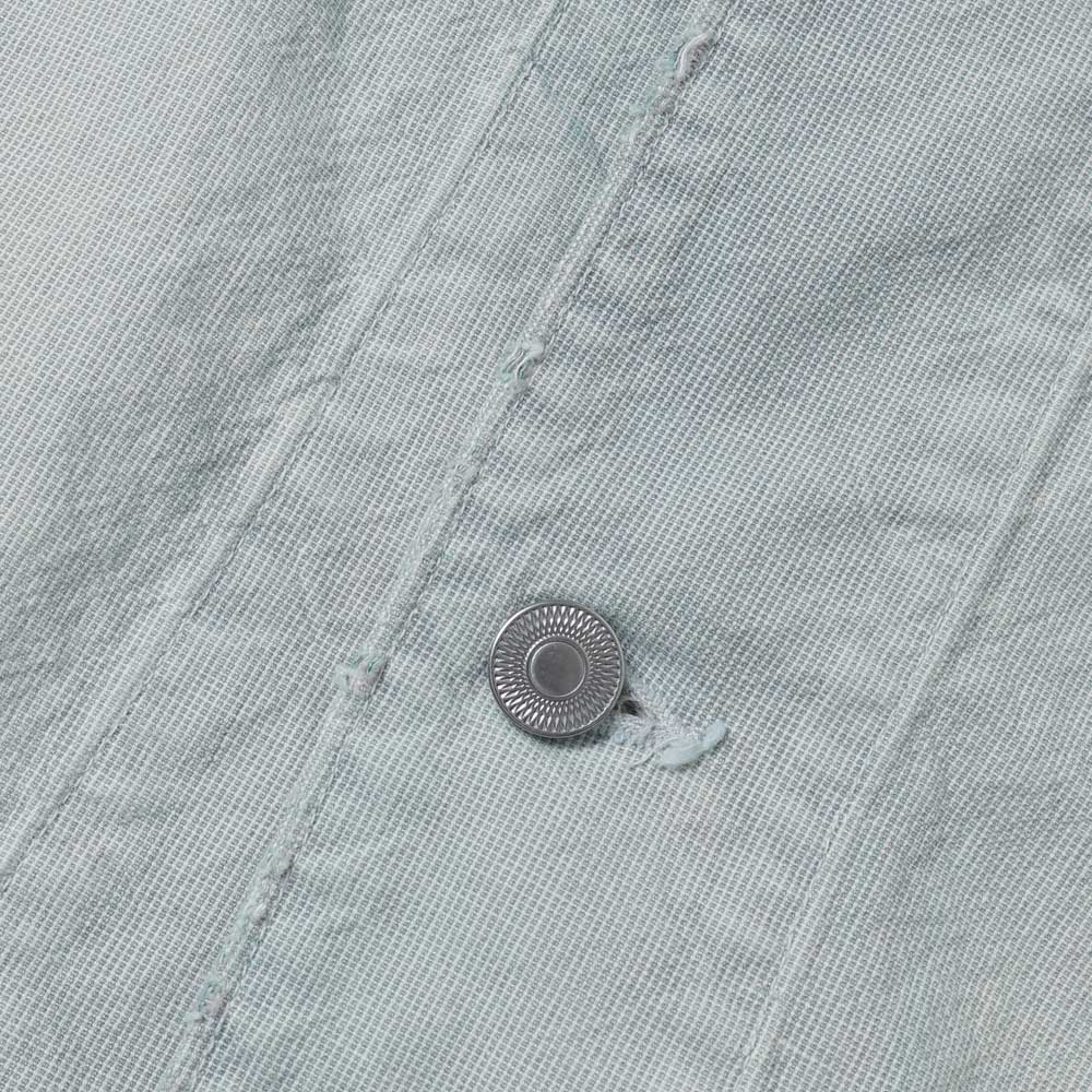 A.PRESSE Indigo Pin Check Coverall