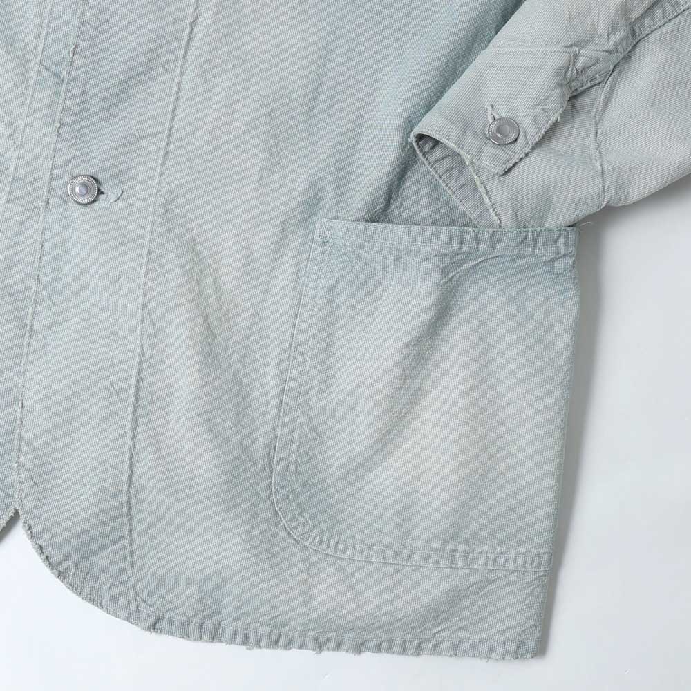 A.PRESSE Indigo Pin Check Coverall