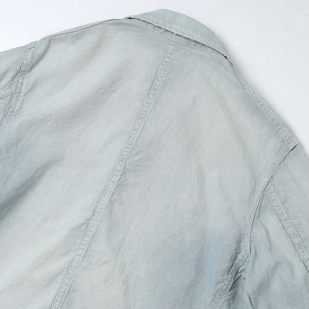 A.PRESSE Indigo Pin Check Coverall