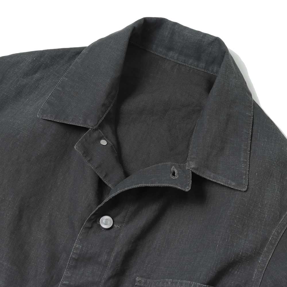 A.PRESSE Vintage Black Linen Coverall