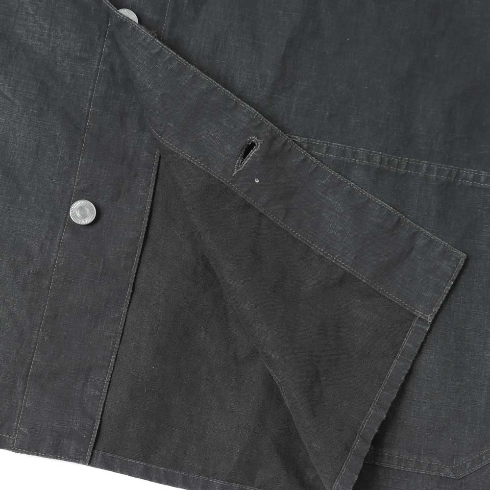 A.PRESSE Vintage Black Linen Coverall