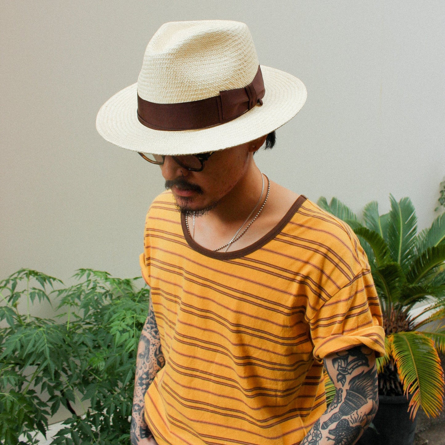 THE H.W.DOG&CO N-PANAMA HAT SHORT 23