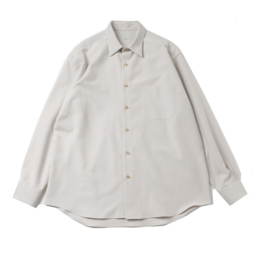 A.PRESSE Silk Cotton Oxford Regular Collar Shirt A.PRESSE Silk Cotton Oxford Regular Collar Shirt
