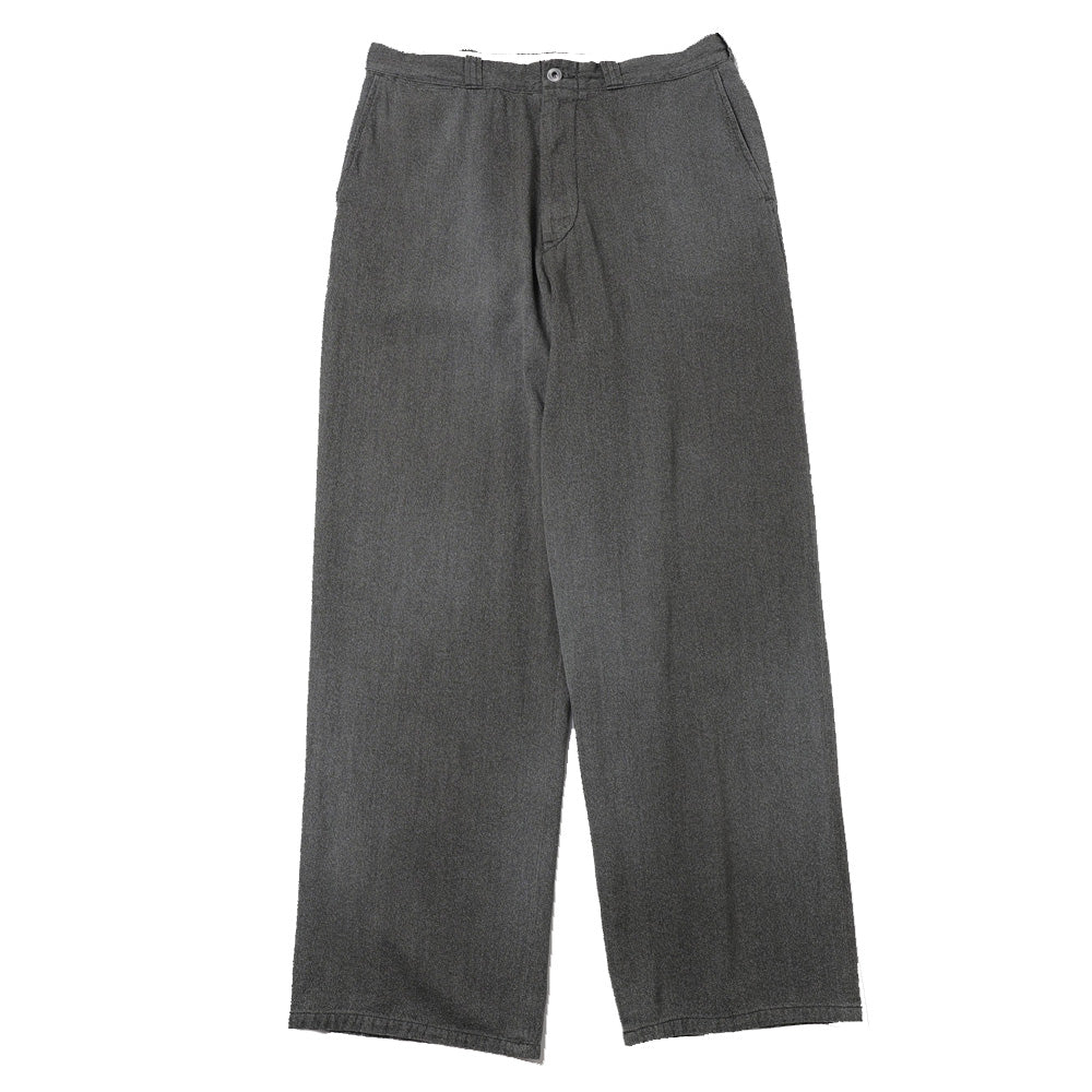 A.PRESSE Vintage Black Chambray Work Pants