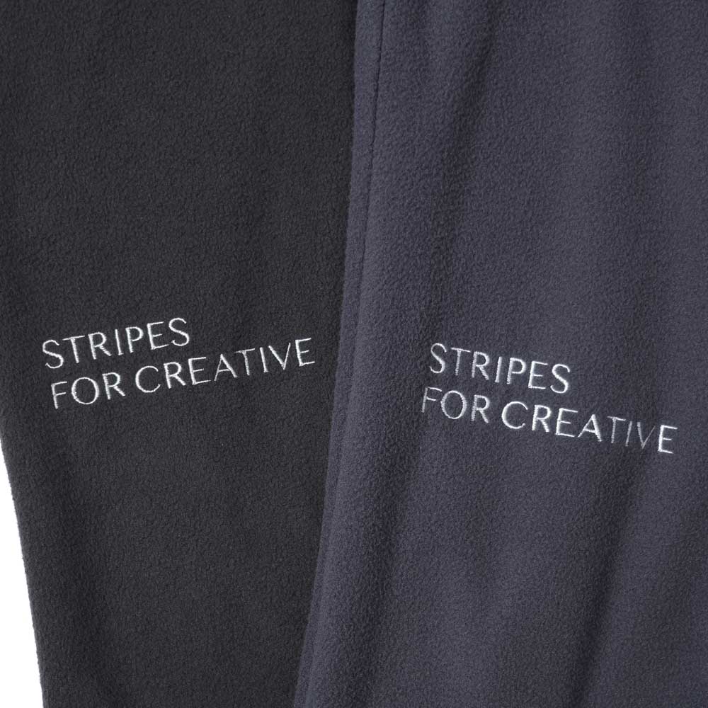 S.F.C (STRIPES FOR CREATIVE) FLEECE WIDE TAPERED EASY PANTS