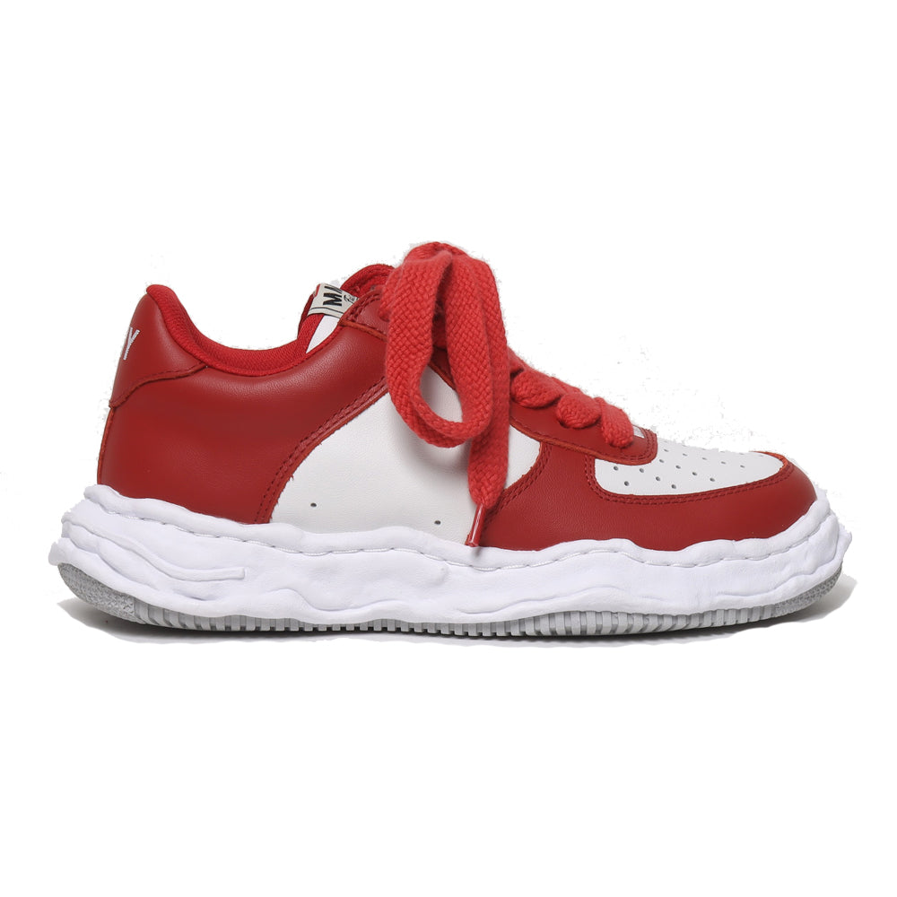 Maison MIHARA YASUHIRO WAYNE Original Sole Leather Lowtop Sneaker REDxWHT