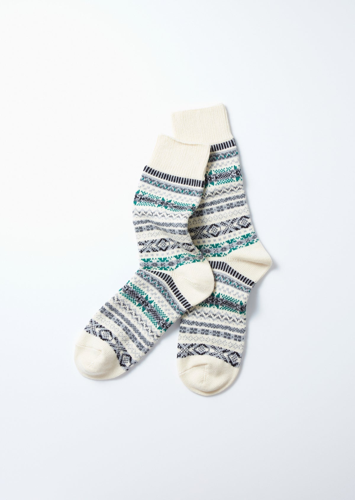 RoToTo JACQUARD CREW SOCKS ”FAIRISLE”