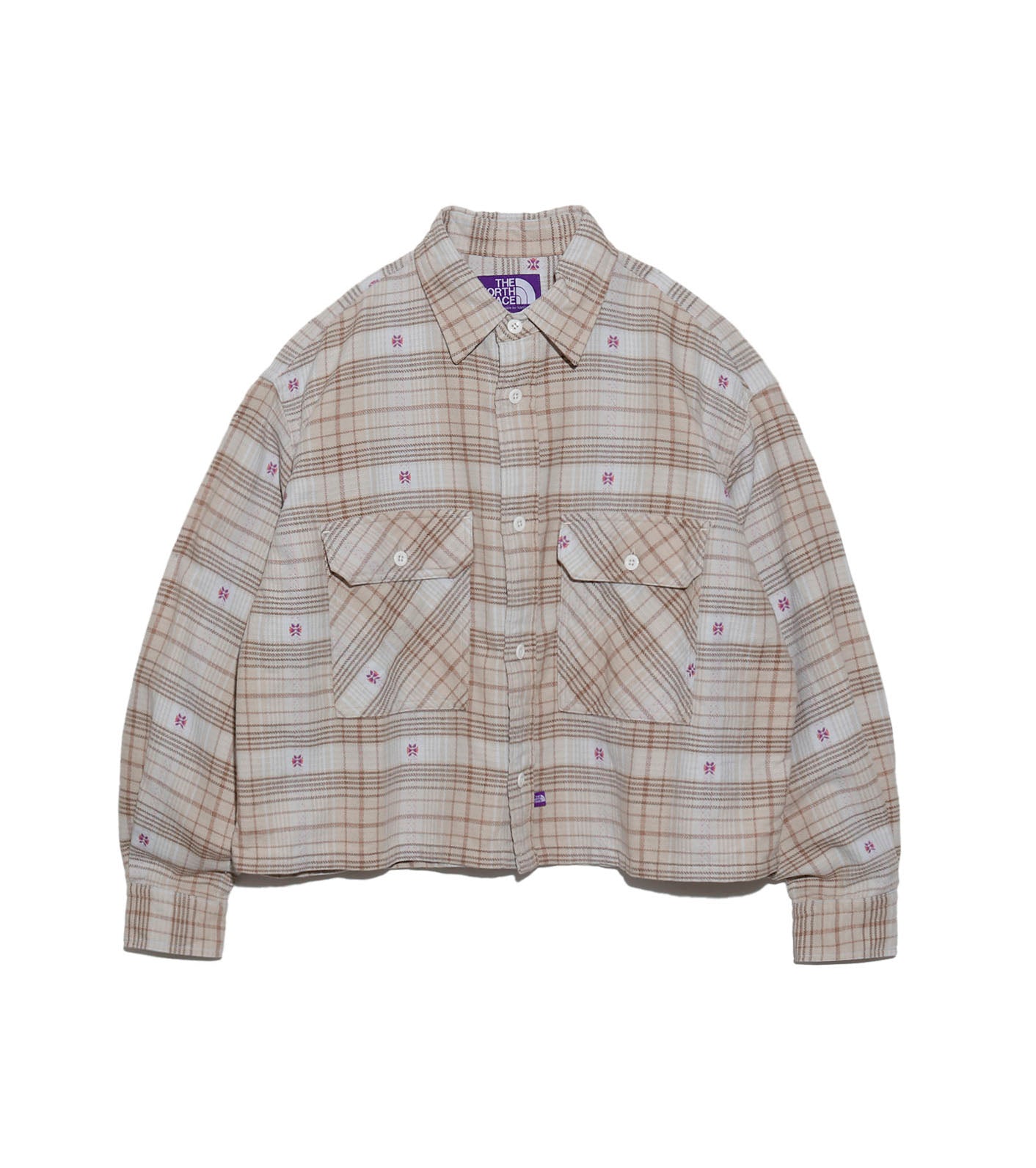 THE NORTH FACE PURPLE LABEL Amunzen Plaid Field Cropped Shirt