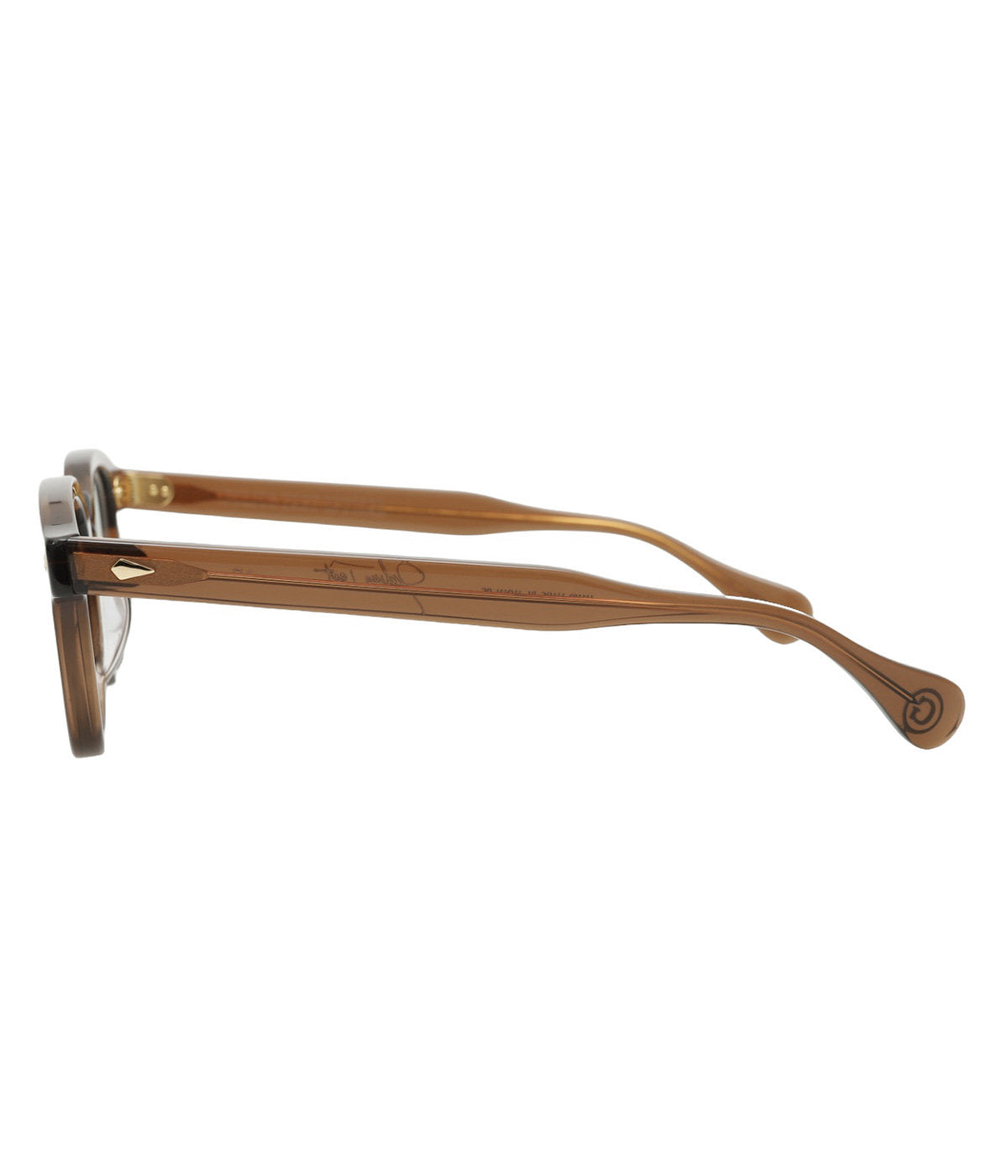 JULIUS TART OPTICAL AR Gold Edition Eyeglass Frame Red Brown