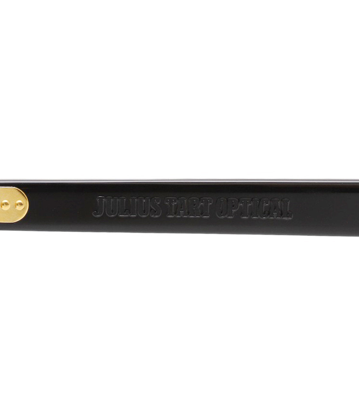 JULIUS TART OPTICAL AR Gold Edition Eyeglass Frame Black Clear Brow
