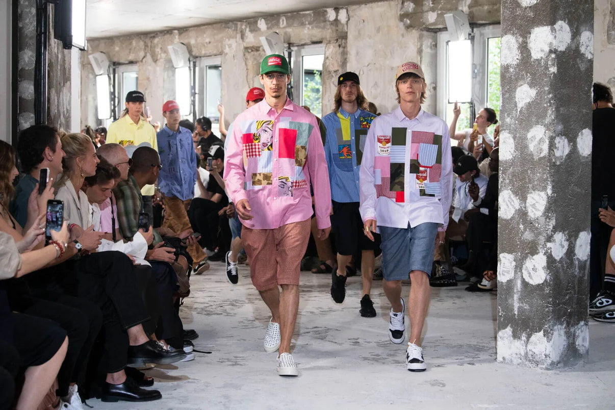 Junya Watanabe Man MIX Andy Warhol Patchwork Shirt