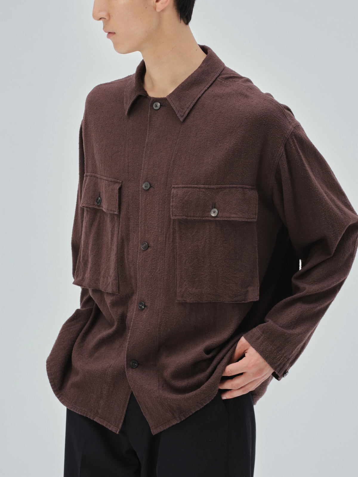 KAPTAIN SUNSHINE Silk Flannel Field Shirt Jacket