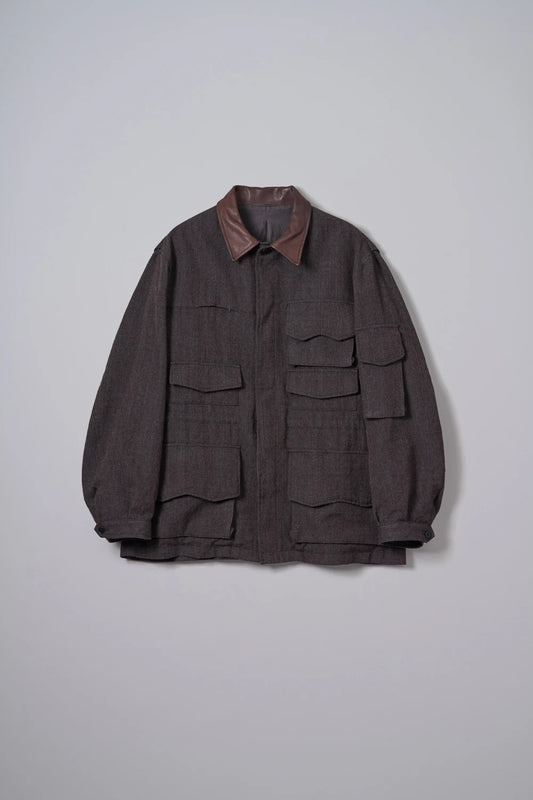KAPTAIN SUNSHINE Wool Herringbone Explorer Jacket
