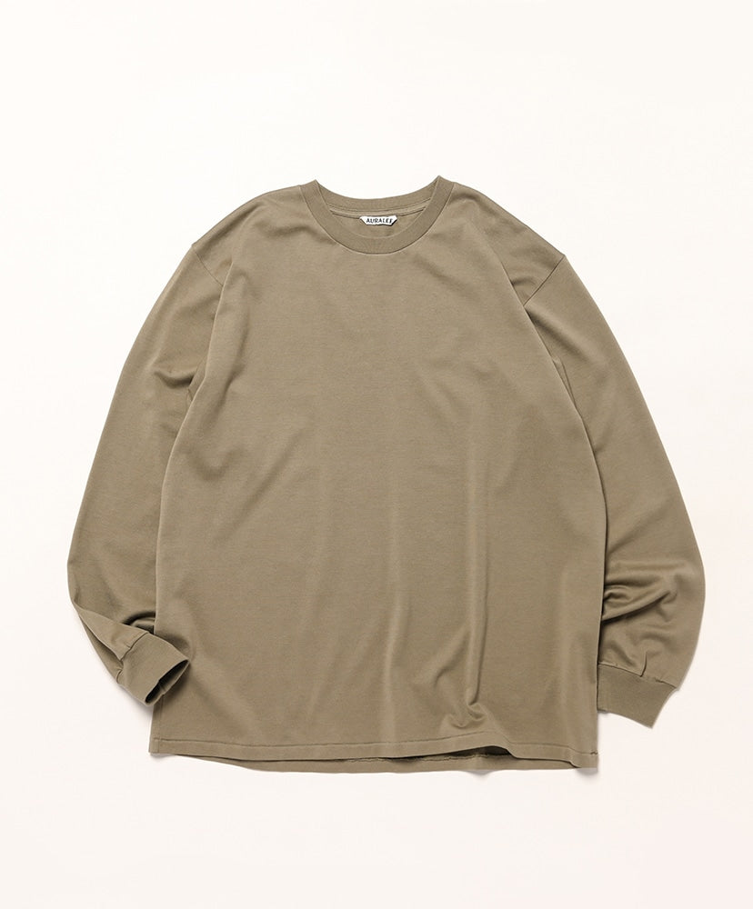 AURALEE LUSTER PLAITING L/S TEE